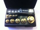 17-piece Ohaus Sto-a-weigh Brass Weights Calibration Set Pfizer