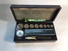 7352 Wm Ainsworth Sons Vintage Calibration Weights Bronze Box