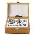 2010g Box Balance Steel Weights Silver Nickel-plated Calibration Wooden