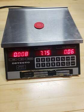 Pc-10 Detecto Model Price Computing Scale - 6lb X 0.002lb Capacity