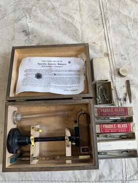 5995 Henry Troemner Vintage Original Specific Gravity Balance Tool With Box Phil