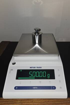 820.0g Mettler Toledo Ms802 /03 Balance D 0.01g Max Lab Scale Working Great