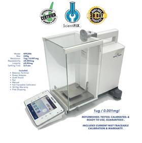 Xpe206 Mettler Toledo Analytical Balance 220g 0.001mg / 1ug Guaranteed