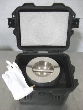 Te-1001-h Rice Lake Weighing Systems C201169 20kg Laboratory Calibration Weight With Case And Glove