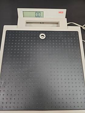 8691321004 Seca 869 Flat Scale With Cable Remote Display 550lbs Capacity Battery Powered