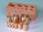 Set Brass 9 - Weight Hooked Weights Double Mass