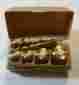 1312 Sto-a-weigh 13-piece Sto-a-weight No.1312 Ohaus Calibration Boxed Weight Set 1 32 Oz To 2 Lbs Brass 13 Pieces