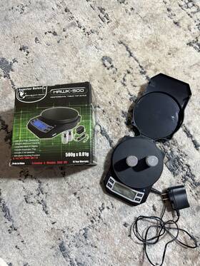 Hawk-500 Superior Balance Professional Table Top Digital Scale 500g X 0.01g Grams Ozs Count Box