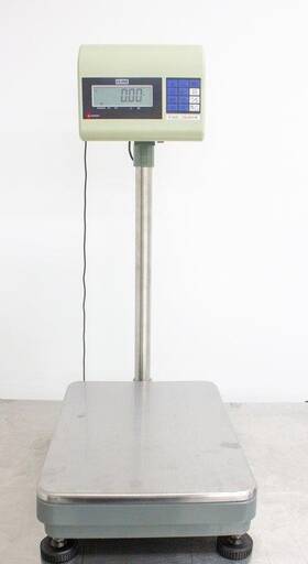3374889 Uline H-4593 Industrial Platform Scale 150 Lbs Capacity Stainless S