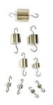Eisco Labs Brass Cylinder Hooked Weights - Set Of 9 Total 500 Grams. Fixed Price $70.49.