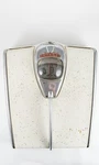 Vintage 1950S Detecto Bathroom Scale Starburst Chrome Bubble Dome Mcm 250LBS Max. Fixed Price $70.00.