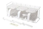 Pearl Metal Spice Rack With 3 Stockers For Vertical And Horizontal Use WHITEHC-4. Fixed Price $48.50.