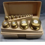 Ohaus Brass Metric Calibration Weight Set With Case. Fixed Price $75.00.
