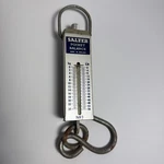 Vintage Salter England Pocket Balance NO.3 25KG/56LBS Painted Gray Green. Fixed Price $12.97.