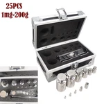 25PCS M1 Grade 1MG-200G Lab Stainless Steel Scale Calibration Weight Kit Set. Fixed Price $67.68.