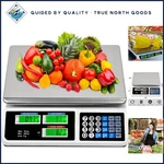 Stainless Steel Weigh Scale With 88LB Capacity And Quick Measurement Conversion. Fixed Price $159.89.