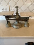 Vintage Central Scientific Co Cast Iron Balance Scale. Fixed Price $60.00.