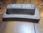 Vtg W-870 15 Lb Scale Weight Cast Iron 9" Long Industrial Farm Produce Decor. Fixed Price $8.72.