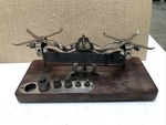 Antique Apothecary Pharmacy Avoirdupois Rexo Scale No. 8 W/ Weights On Wood Stan. Fixed Price $39.97.