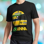 Hot Ayrton Senna Active Logo Unisex Tee Funny Usa Size S-5XL. Fixed Price $17.99.
