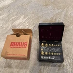 Ohaus Sto-a-weigh Pharmacy Combination Weight Set Model 5601. Fixed Price $84.15.