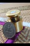 Vintage Solid Brass Balance Scale Weight Ohuas 100 Gram. Fixed Price $19.00.