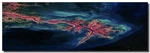 Mississippi River Delta - Stunning Image With Magnetic Float Mount Display. Fixed Price $70.00.
