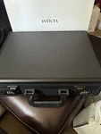Invicta 18 Slot Watch Storage Case Aluminum Black Lockable Display Box Rganizer. Fixed Price $80.00.