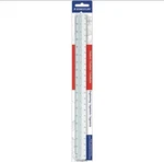 Staedtler Plastic Triangular Scales For Engineers 12" White 9871934BK. Fixed Price $9.49.