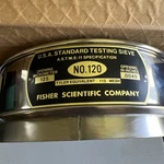 Scientific Fisherbrand 8" Fh-sfsc-us #120 Standard Testing Sieve 125UM. Fixed Price $32.00.