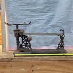 Henry Troemner Cast Iron Dual Pan Balance Scale Beam Lb / 15. Fixed Price $175.00.