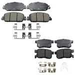 Akebono Proact Front And Rear Ceramic Brake Pad Kit For Honda Accord 2013-2017. Fixed Price $120.95.