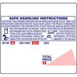 Ishida (64MM X 59MM) Ac-series, BC-3000, BC-4000 Upc, Safe Handling Scale Labels. Fixed Price $58.95.