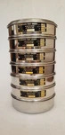 Ss Sieves Heavy Gauge Standard Testing Set Of 7 With Lid & Pan. Fixed Price $157.07.