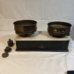 Antique Henry Troemner Apothecary Glass Marble Balance Scale Pharmacist. Fixed Price $175.00.