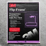 3M Flip Frame Transparency Protectors RS7114/10 Pack 3-RING (open Box). Fixed Price $23.99.