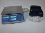 SWS-PCS-60 Price Computing Scale-lbs,kgs,ozs W/godex DT4 Barcode Printer 8040. Fixed Price $499.95.