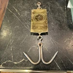 Vintage Original Heavy Duty Restored Chatillon Brass And Iron Scale. Fixed Price $265.00.
