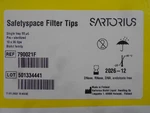 Sartorius Ref 790021F Safetyspace Filter Tips 20 Pre-sterilized Partial Box. Fixed Price $56.99.