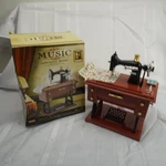 Music Box Sewing Machine Model Sartorius Vintage Style Wind Up Decor YL2010. Fixed Price $19.99.