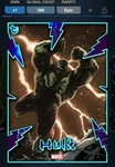 Topps Marvel Collect: High Voltage Blue Motion Hulk Epic Digital. Fixed Price $15.00.