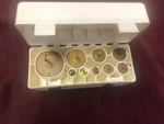 Double Hooked Set Of Scientific Weights. Fixed Price $100.00.