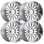 (SET-4) Cali Off-road Summit 20X10 8X180 -25MM Polished Wheels Rims Inch. Fixed Price $1975.00.