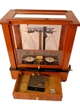 Early 1900S Christian Becker Chainomatic Analytical Balance Scale W/weights. Fixed Price $500.00.
