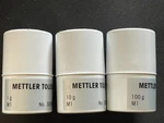 3 Mettler Toledo Calibration Weights 100 G, Lab Balance Scale. Fixed Price $160.00.