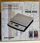 Digiweigh DW-50SP Digital Postal Scale 50LB Stainless Steel Platform -new Box. Fixed Price $28.00.