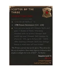 Diablo 4 S13 Scepter Of The Three 86% Ancestral Unique Charm Item Equipment Gear. Fixed Price $9.99.