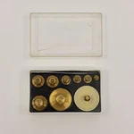 Vintage Ohaus Fractional Weights Set Brass Scale Case. Fixed Price $40.00.