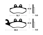 33339 - Bio Scooter Brake Pads ME286 Compatible With Vespa Primavera Tourin. Fixed Price $22.10.