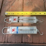 Lot Of 2 Vintage Ohaus Spring Scale Models 8001 And 8008. Fixed Price $15.50.